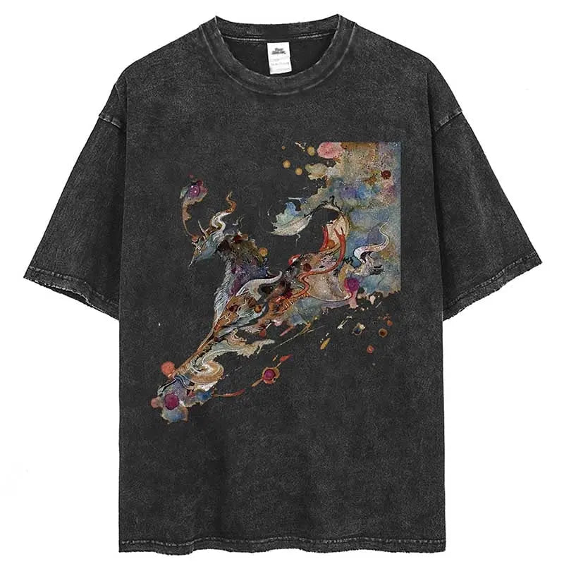 "After Party Ambience Echo" Unisex Men Women Streetwear Graphic T-Shirt Daulet Apparel