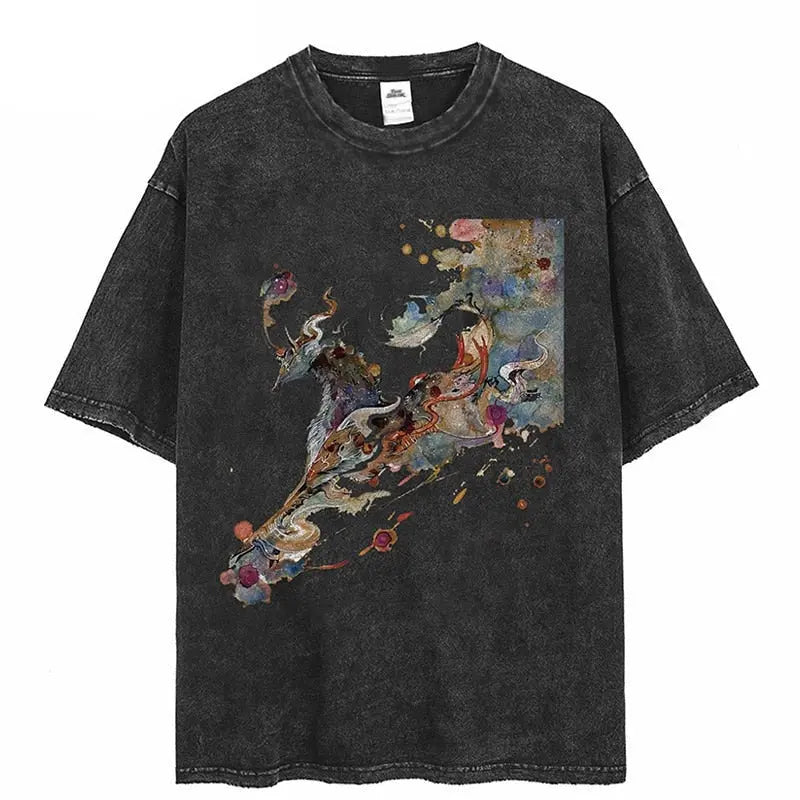 "Carousel Chronicles Echo"  Men Women Streetwear Graphic T-Shirt Daulet Apparel