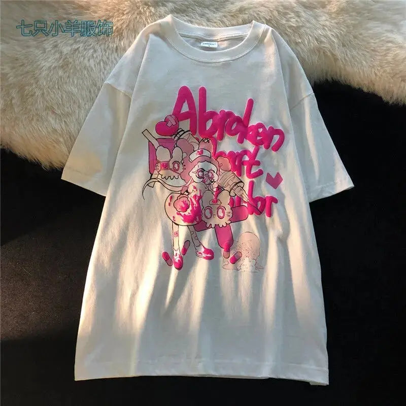 Cute girl anime posing t-shirt design | Shirt print design, T shirt  fundraiser, Shirt designs