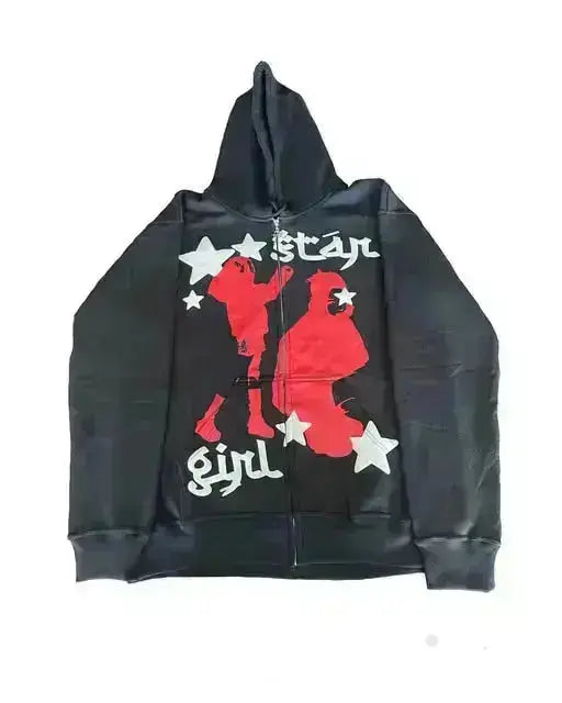 "Groove Serenade" Men And Women Streetwear Graphic Hoodie Ver.1 Daulet Apparel