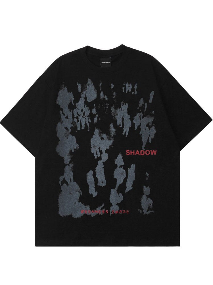 "Lonely Echoes" Unisex Men Women Streetwear Graphic T-Shirt Daulet Apparel