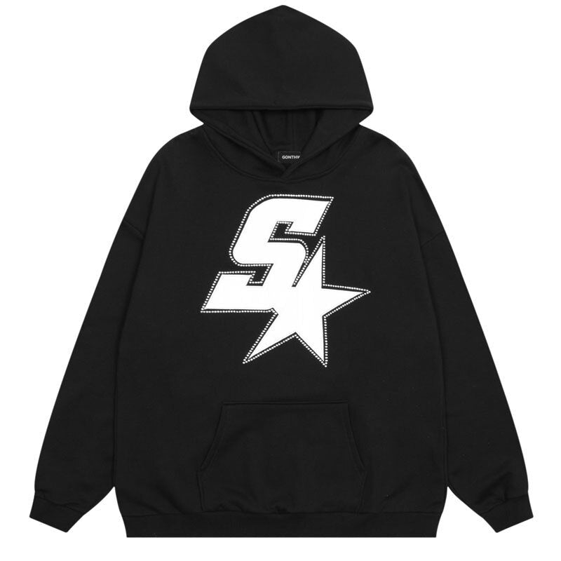 "Star Girl 1068" Unisex Men Women Streetwear Graphic Hoodie Daulet Apparel