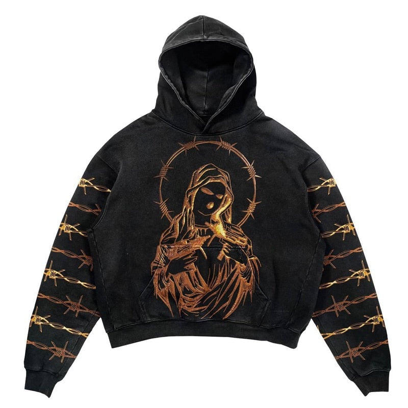 "Golden Child" Unisex Men Women Streetwear Graphic Hoodie Daulet Apparel