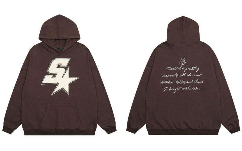 "Star Girl 1091" Unisex Men Women Streetwear Graphic Hoodie Daulet Apparel