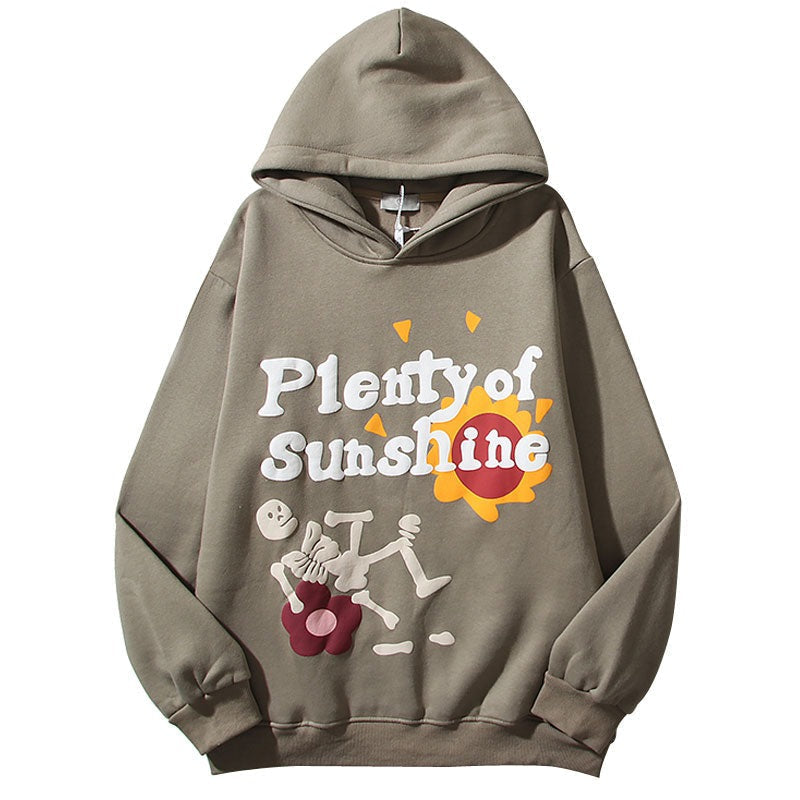 "Plenty Of Sunshine" Unisex Men Women Streetwear Graphic Hoodie Daulet Apparel