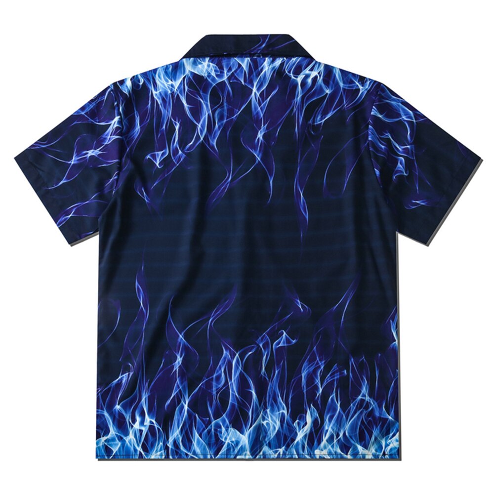 "Midnight Flame" Unisex Men Women Streetwear Graphic Shirt Daulet Apparel