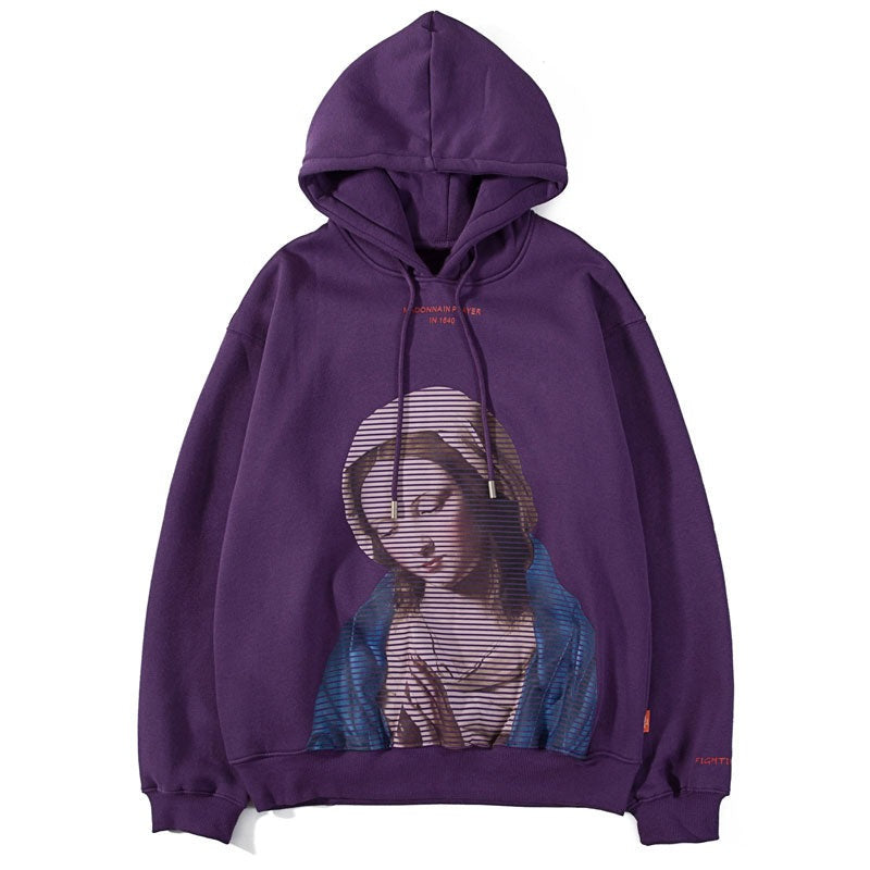 "Praying Over" Unisex Men Women Streetwear Graphic Hoodie Daulet Apparel