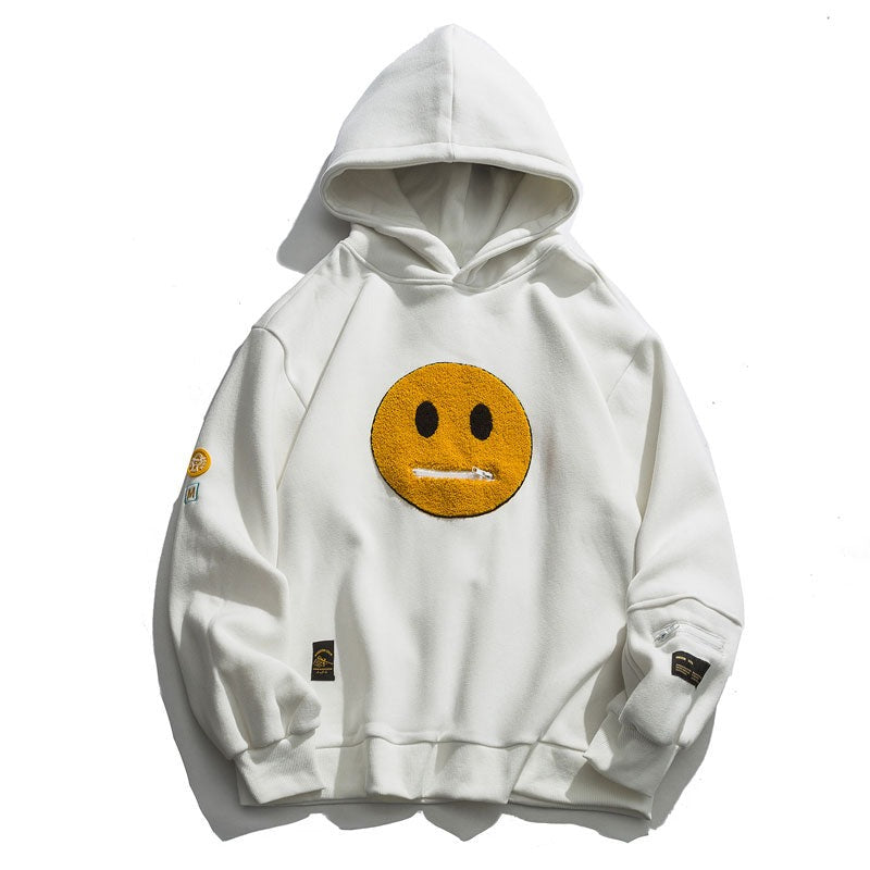 "Mr Smiley" Unisex Hip Hop Men Women Hoodie Daulet Apparel