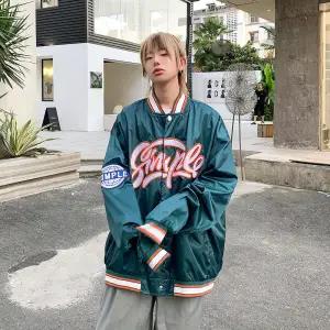 Hip Hop Boys Loose Baseball Jacket Joggers Outfit Girls Streetwear