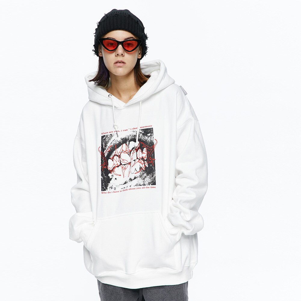 "Bitten" Unisex Men Women Streetwear Graphic Hoodie Daulet Apparel