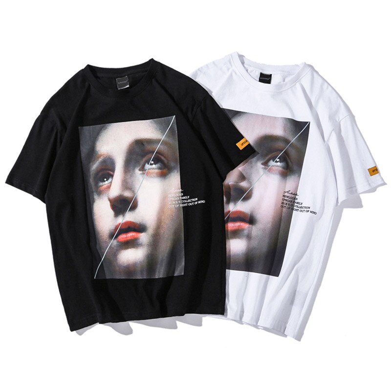 "Rain Drops" Unisex Men Women Streetwear Graphic T-Shirt Daulet Apparel