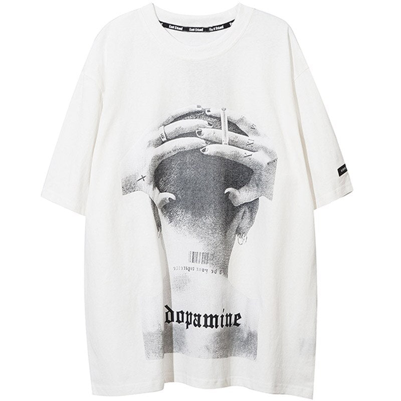 "Headache" Unisex Men Women Streetwear Graphic T-Shirt Daulet Apparel