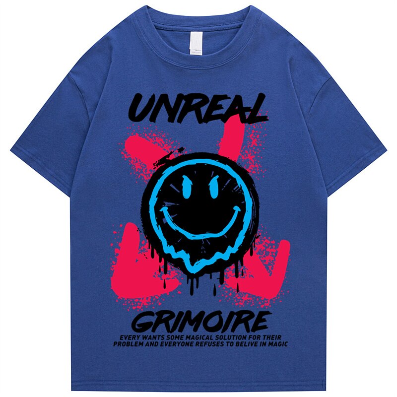 "Unreal" Men Women Streetwear Unisex Graphic T-Shirt Daulet Apparel
