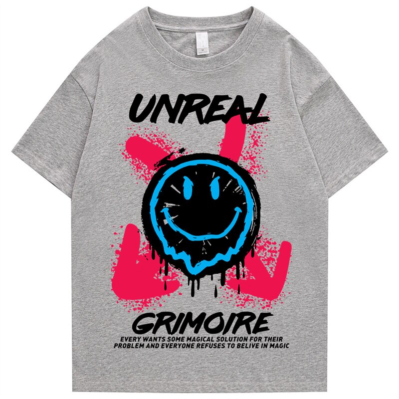 "Unreal" Men Women Streetwear Unisex Graphic T-Shirt Daulet Apparel
