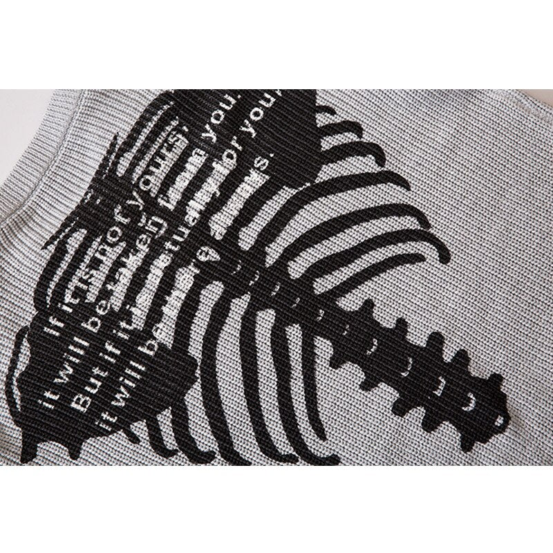 "Broken Up" Unisex Men Women Streetwear Graphic Sweater Daulet Apparel