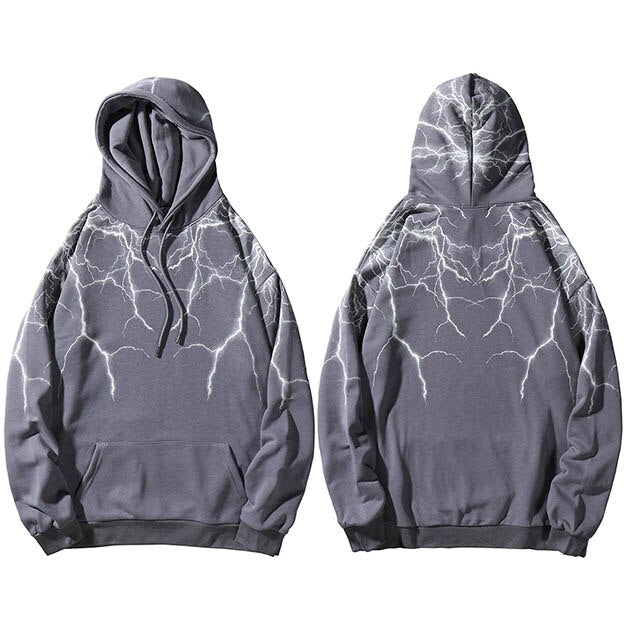 "Lighting Effect" Unisex Men Women Streetwear Graphic Hoodie Daulet Apparel