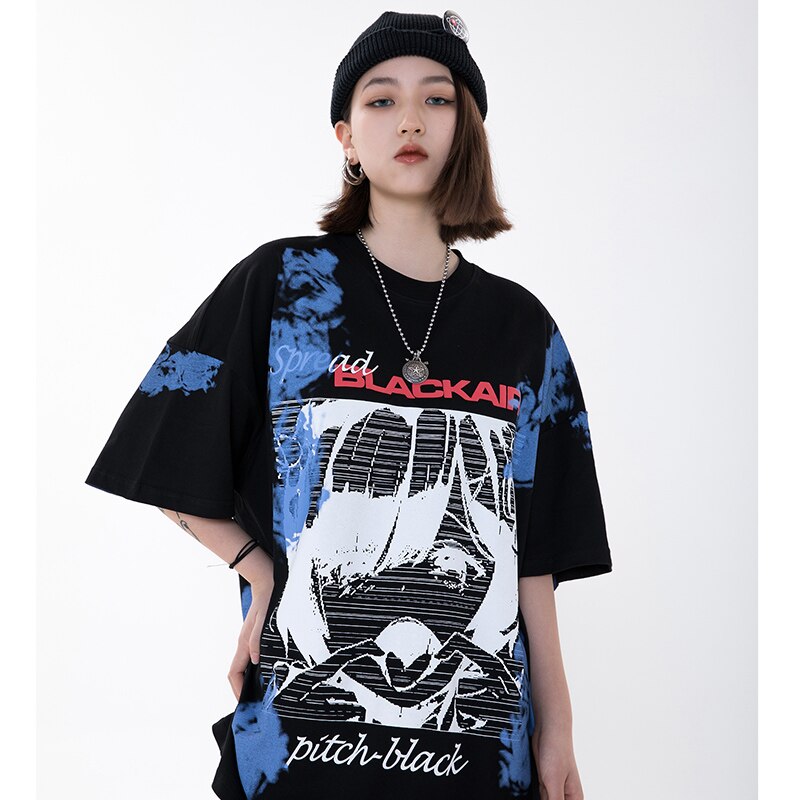 "Blue Air" Unisex Men Women Streetwear Graphic T-Shirt Daulet Apparel