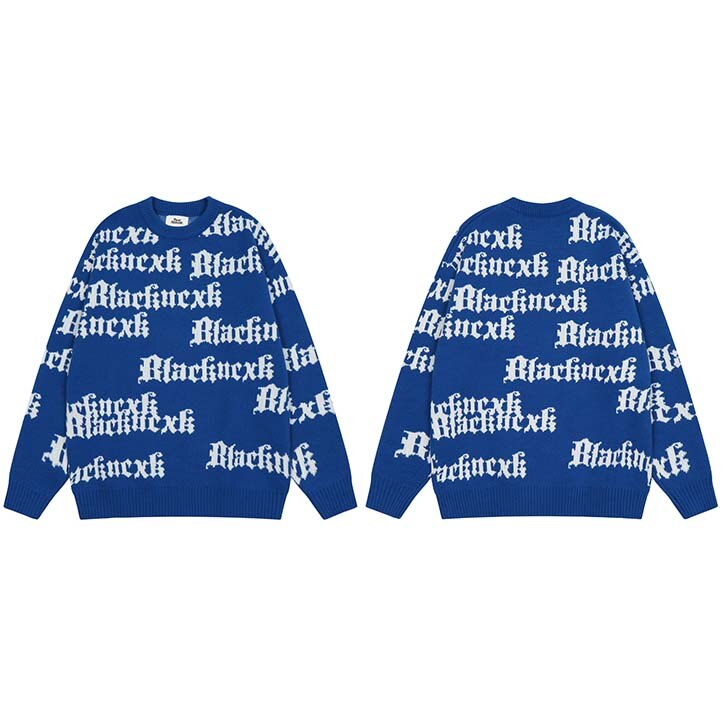 "Blue Magic" Unisex Men Women Streetwear Graphic Sweater Daulet Apparel