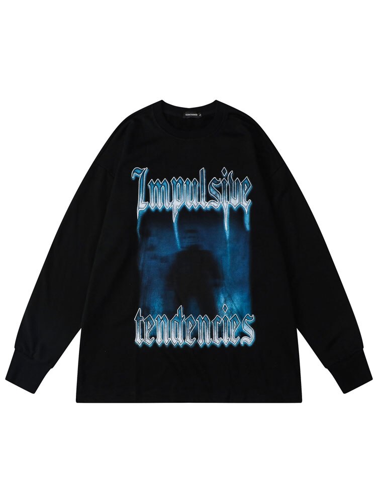 "Impulsive" Unisex Men Women Streetwear Graphic Sweatshirt Daulet Apparel