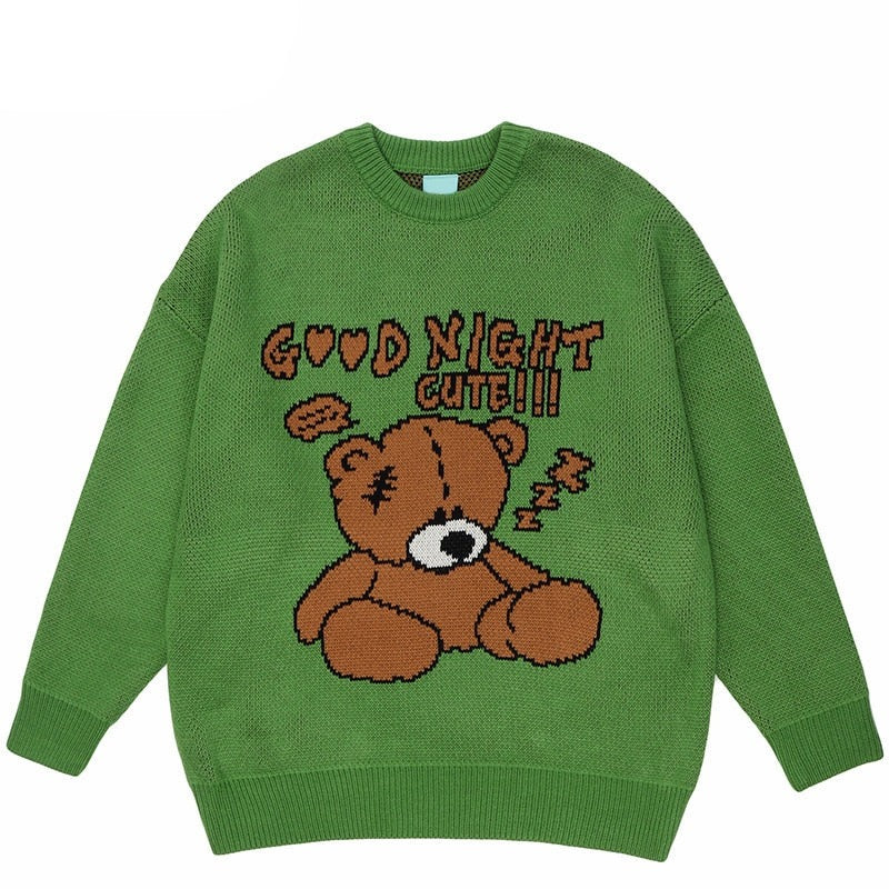 "Good Night" Unisex Men Women Streetwear Graphic Sweater Daulet Apparel