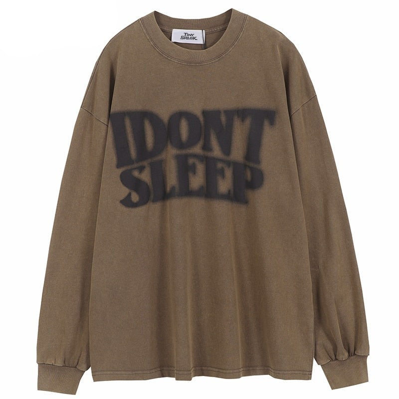 "No Sleep" Unisex Men Women Streetwear Graphic Sweatshirt Daulet Apparel