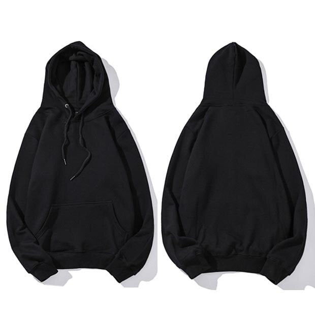 "Plain" Unisex Men Women Streetwear Graphic Hoodie Daulet Apparel