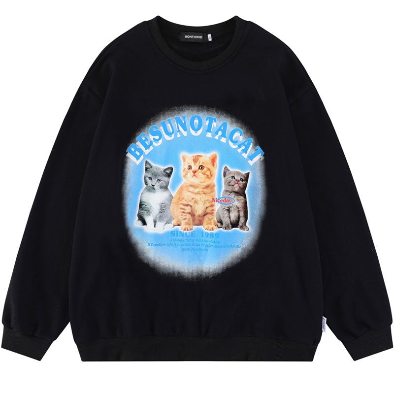 "Tragic Trio" Unisex Men Women Streetwear Graphic Sweatshirt Daulet Apparel