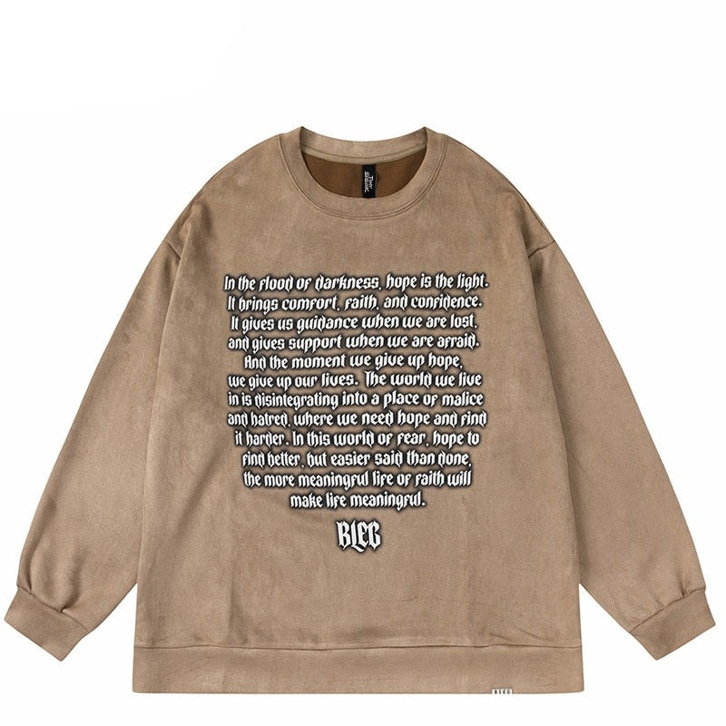 "It Was Written" Unisex Men Women Streetwear Graphic Sweatshirt Daulet Apparel