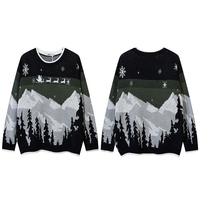 "Wonderland" Unisex Men Women Streetwear Graphic Sweater Daulet Apparel