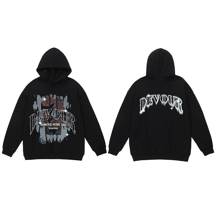 "Devour Forever" Unisex Men Women Streetwear Graphic Hoodie Daulet Apparel