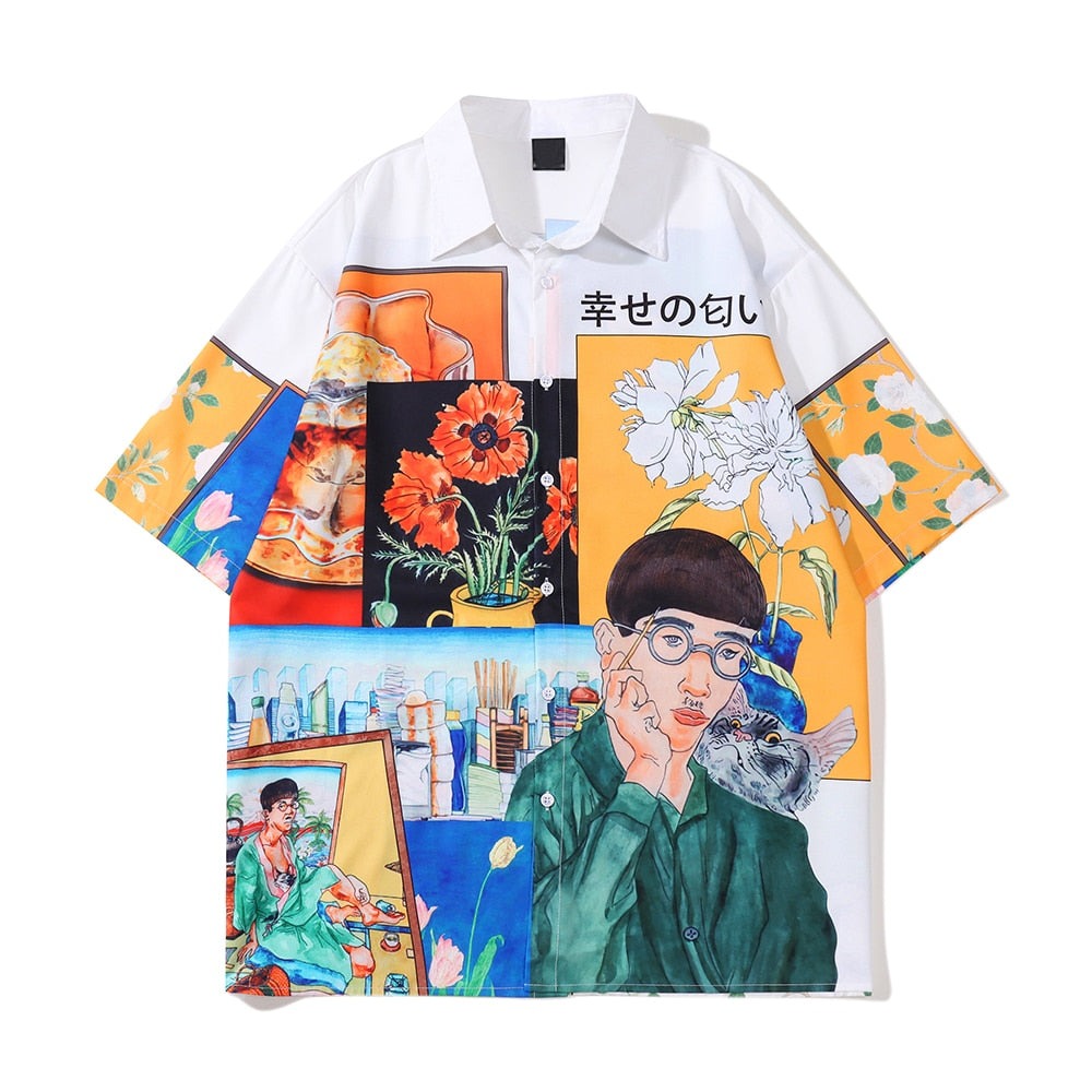 "City Summer" Unisex Men Women Streetwear Graphic Shirt Daulet Apparel