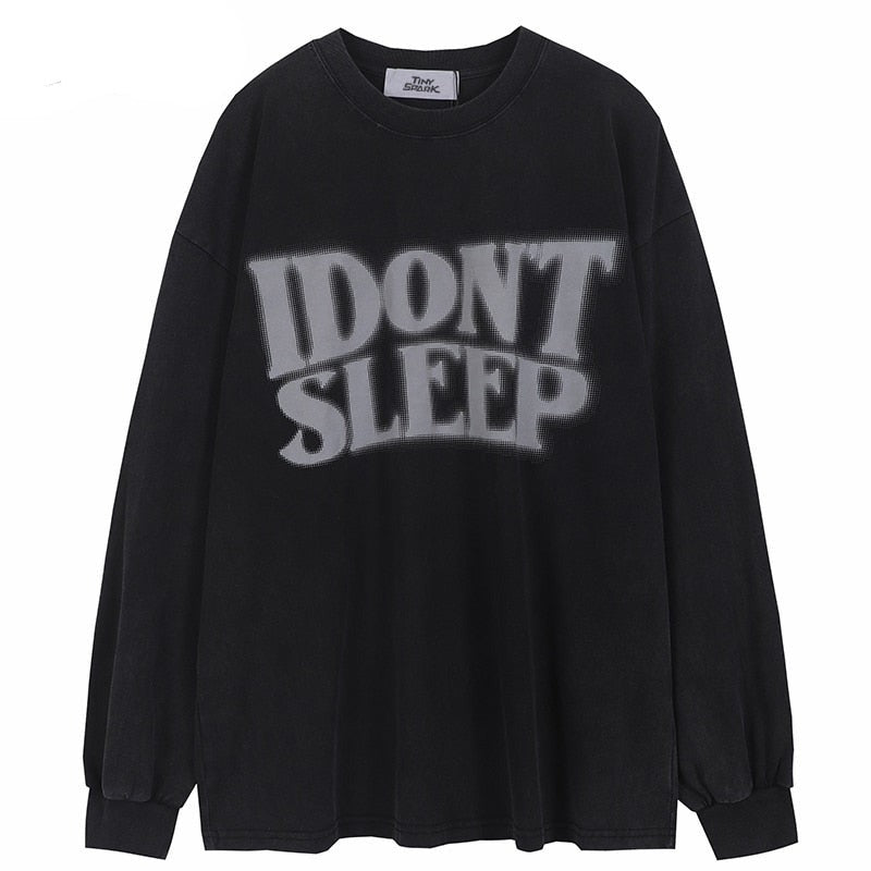 "No Sleep" Unisex Men Women Streetwear Graphic Sweatshirt Daulet Apparel