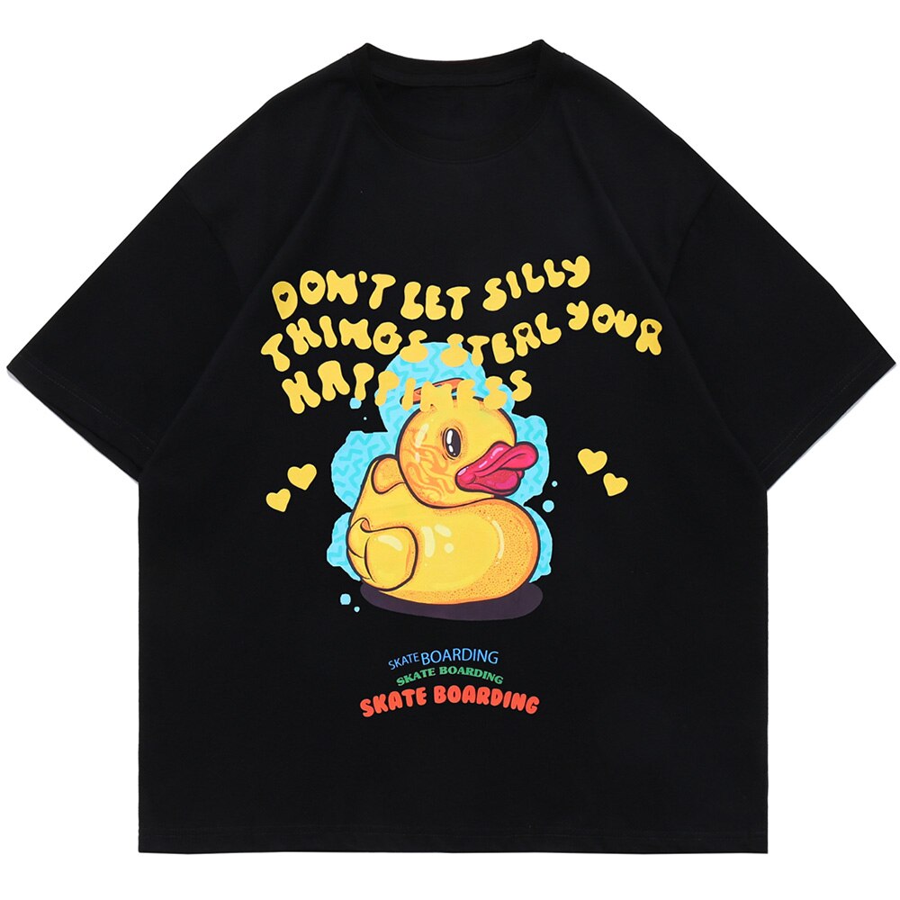 "Duck Bath" Unisex Men Women Streetwear Graphic T-Shirt Daulet Apparel