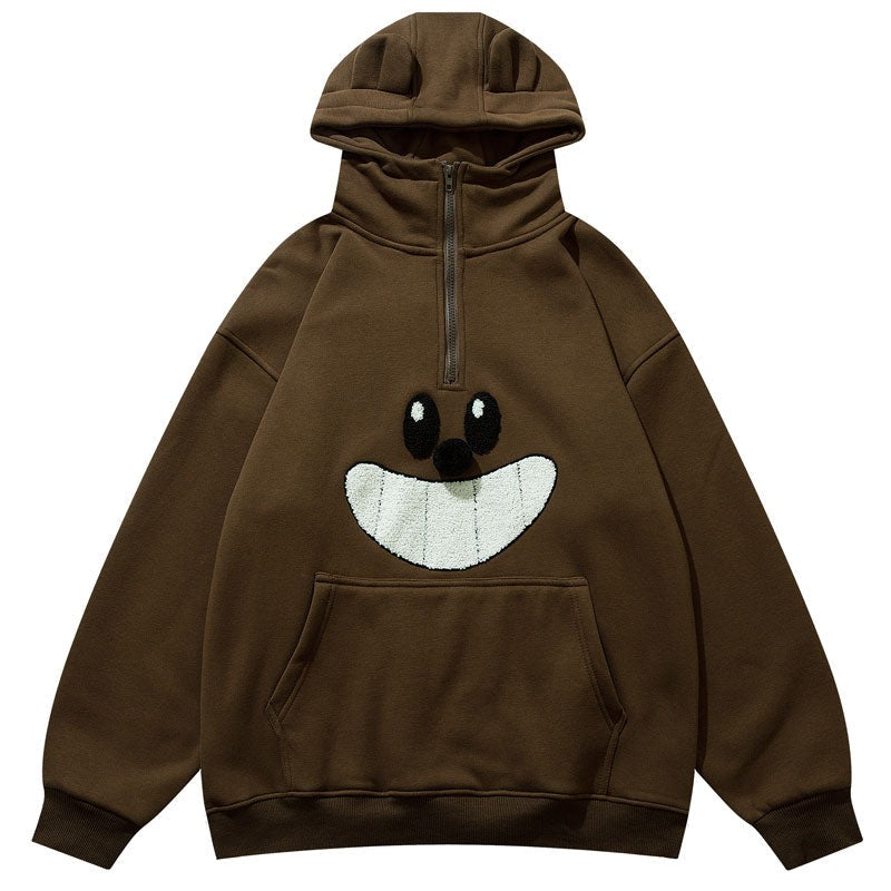 "Funny Face" Unisex Men Women Streetwear Graphic Hoodie Daulet Apparel