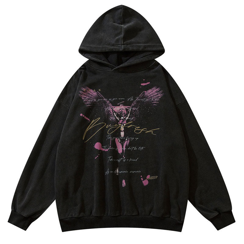 "Left In The Dark" Unisex Men Women Streetwear Graphic Hoodie Daulet Apparel