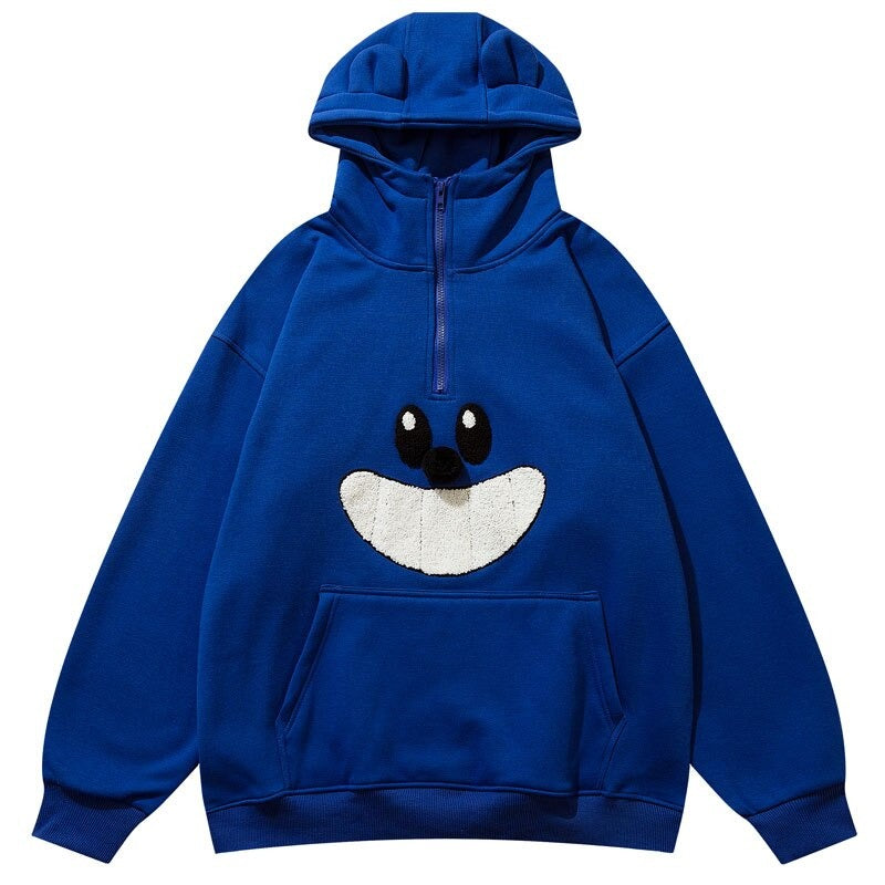 "Funny Face" Unisex Men Women Streetwear Graphic Hoodie Daulet Apparel