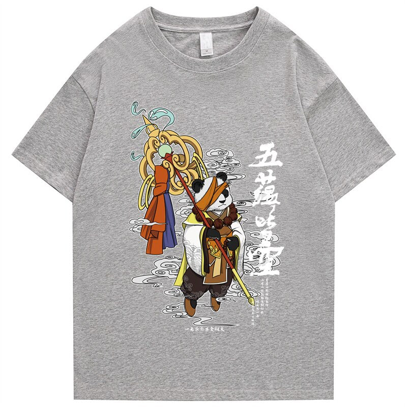 "Royal Panda" Men Women Streetwear Unisex Graphic T-Shirt Daulet Apparel