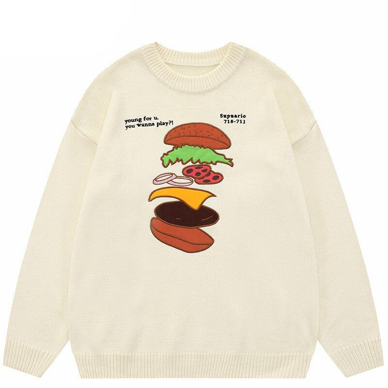 "In The Kitchen" Unisex Men Women Streetwear Graphic Sweater Daulet Apparel