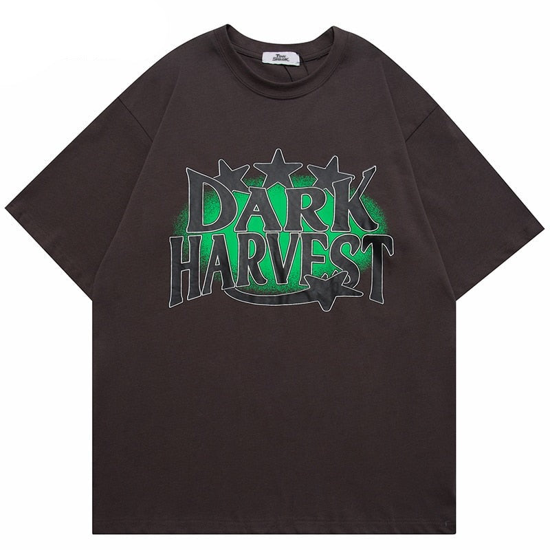 "Dark Harvest" Unisex Men Women Streetwear Graphic T-Shirt Daulet Apparel