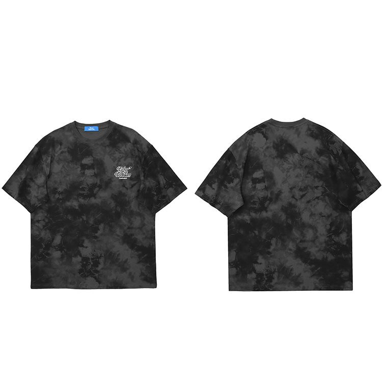 "Tie Dye" Unisex Men Women Streetwear Graphic T-Shirt Daulet Apparel