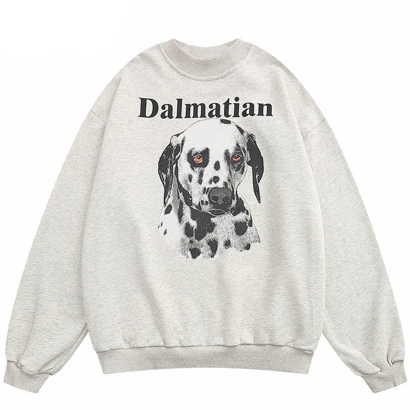 "Dalmatian" Unisex Men Women Streetwear Graphic Sweatshirt Daulet Apparel