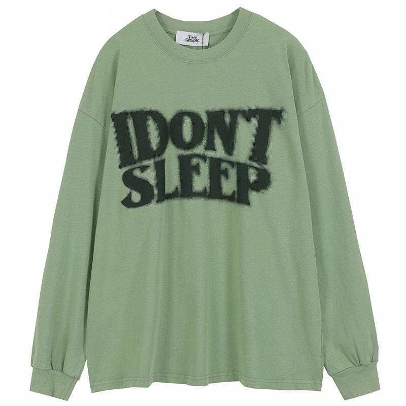 "No Sleep" Unisex Men Women Streetwear Graphic Sweatshirt Daulet Apparel