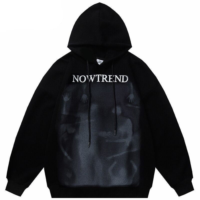 "Trending Upwards" Unisex Men Women Streetwear Graphic Hoodie Daulet Apparel