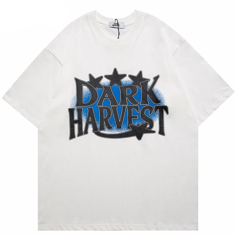 "Dark Harvest" Unisex Men Women Streetwear Graphic T-Shirt Daulet Apparel