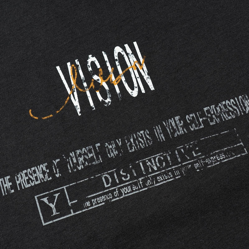 "Vision" Unisex Men Women Streetwear Graphic T-Shirt Daulet Apparel