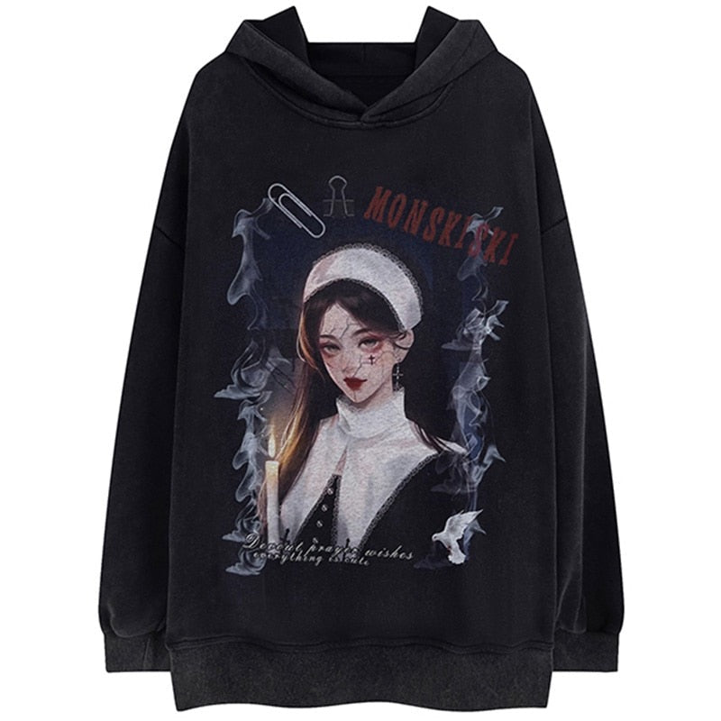 "Beauty Queen" Unisex Men Women Streetwear Graphic Hoodie Daulet Apparel