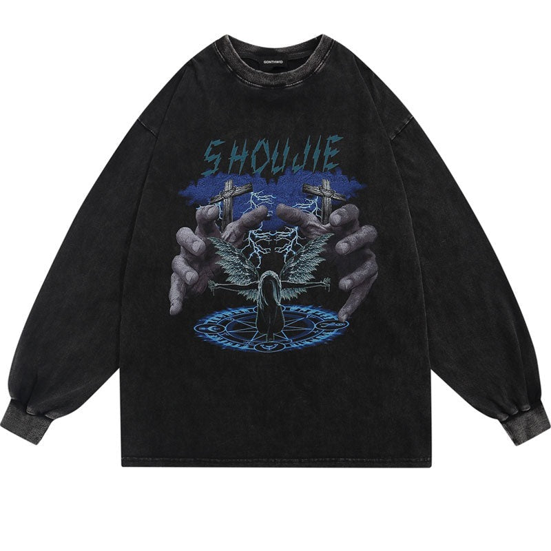 "Show Me" Unisex Men Women Streetwear Graphic Sweater Daulet Apparel