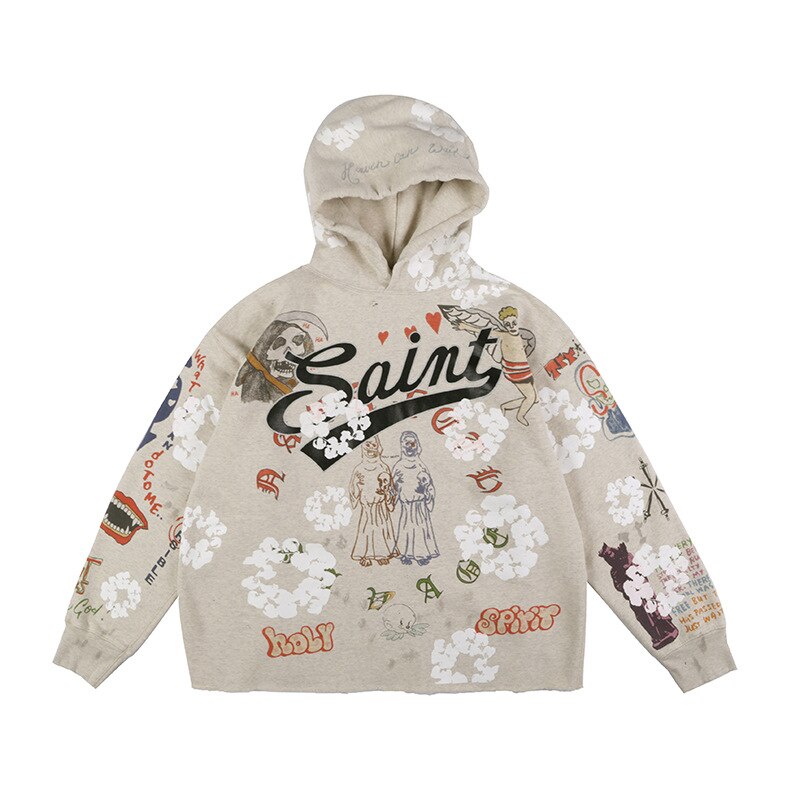 "Mr Saint" Unisex Men Women Streetwear Graphic Hoodie Daulet Apparel