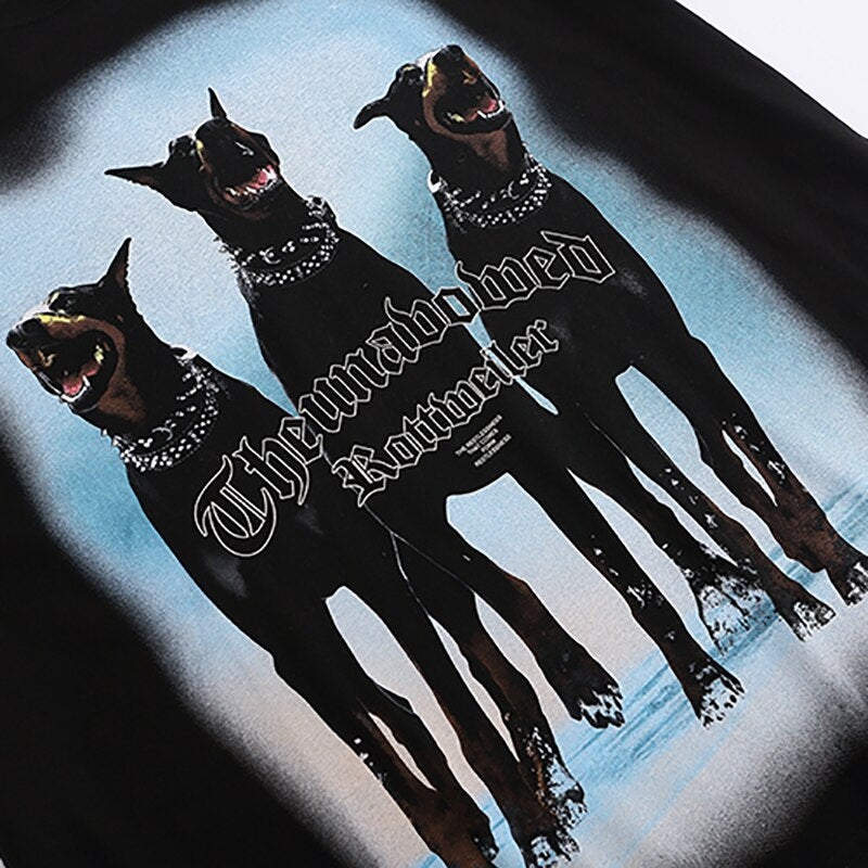 "Bite & Bark" Unisex Men Women Streetwear Graphic T-Shirt Daulet Apparel