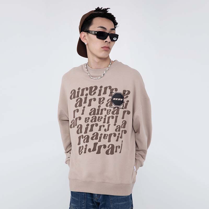 "Up In The Air" Unisex Men Women Streetwear Graphic Sweatshirt Daulet Apparel